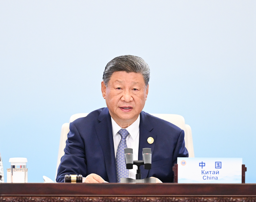 9月1日上午,上海合作組織成員國元首理事會第二十五次會議在天津梅江會展中心舉行。中國國家主席習(xí)近平主持會議并發(fā)表題為《牢記初心使命 開創(chuàng)美好未來》的重要講話。 9月1日上午,上海合作組織成員國元首理事會第二十五次會議在天津梅江會展中心舉行。中國國家主席習(xí)近平主持會議并發(fā)表題為《牢記初心使命 開創(chuàng)美好未來》的重要講話。